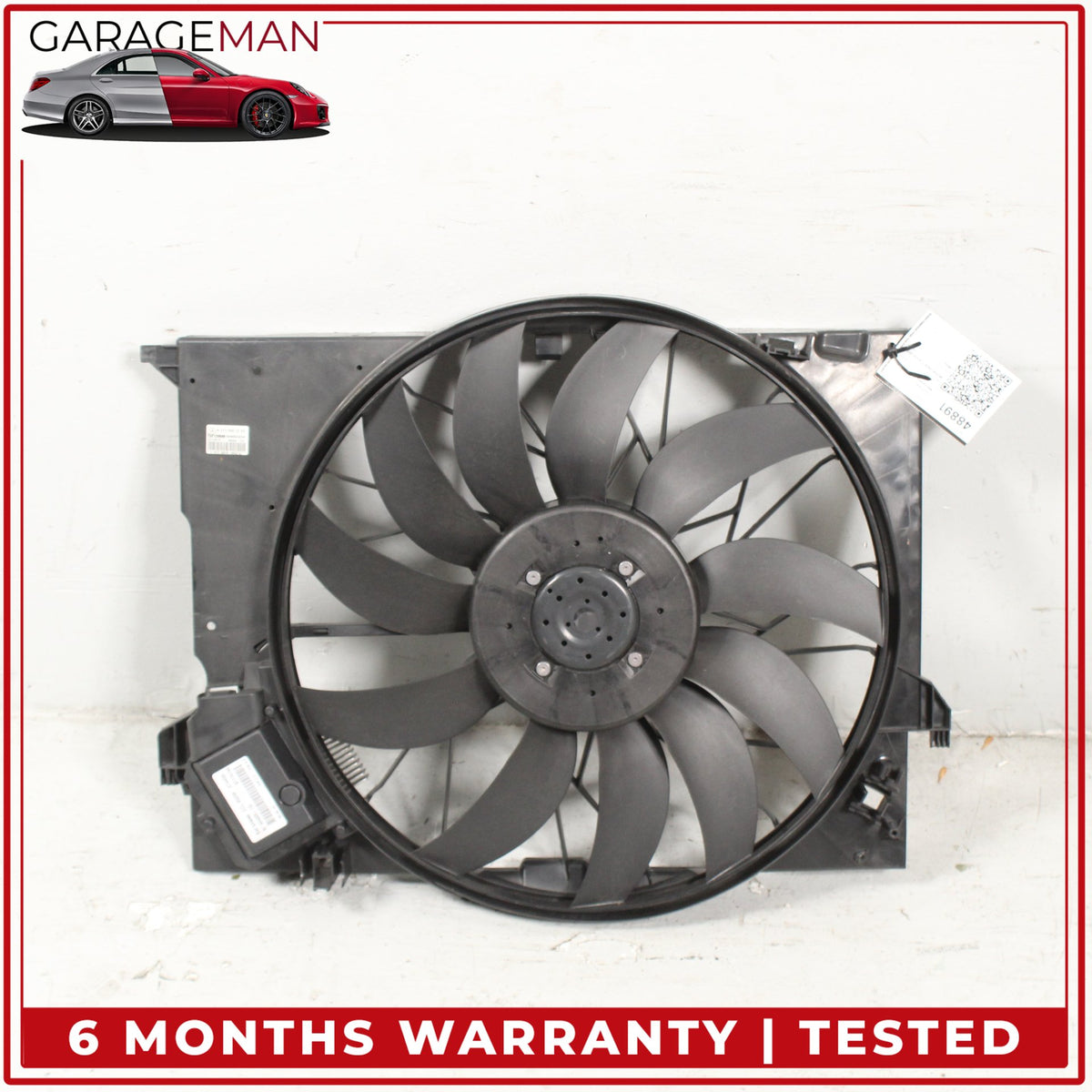 2011-2014 Mercedes-Benz CL550 W216 Radiator Cooling Fan Motor w/ Shroud 2115002293 OEM