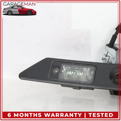 2011-2018 Audi A8 S8 Rear Trunk Lid License Plate Panel w/ Lock Cylinder OEM