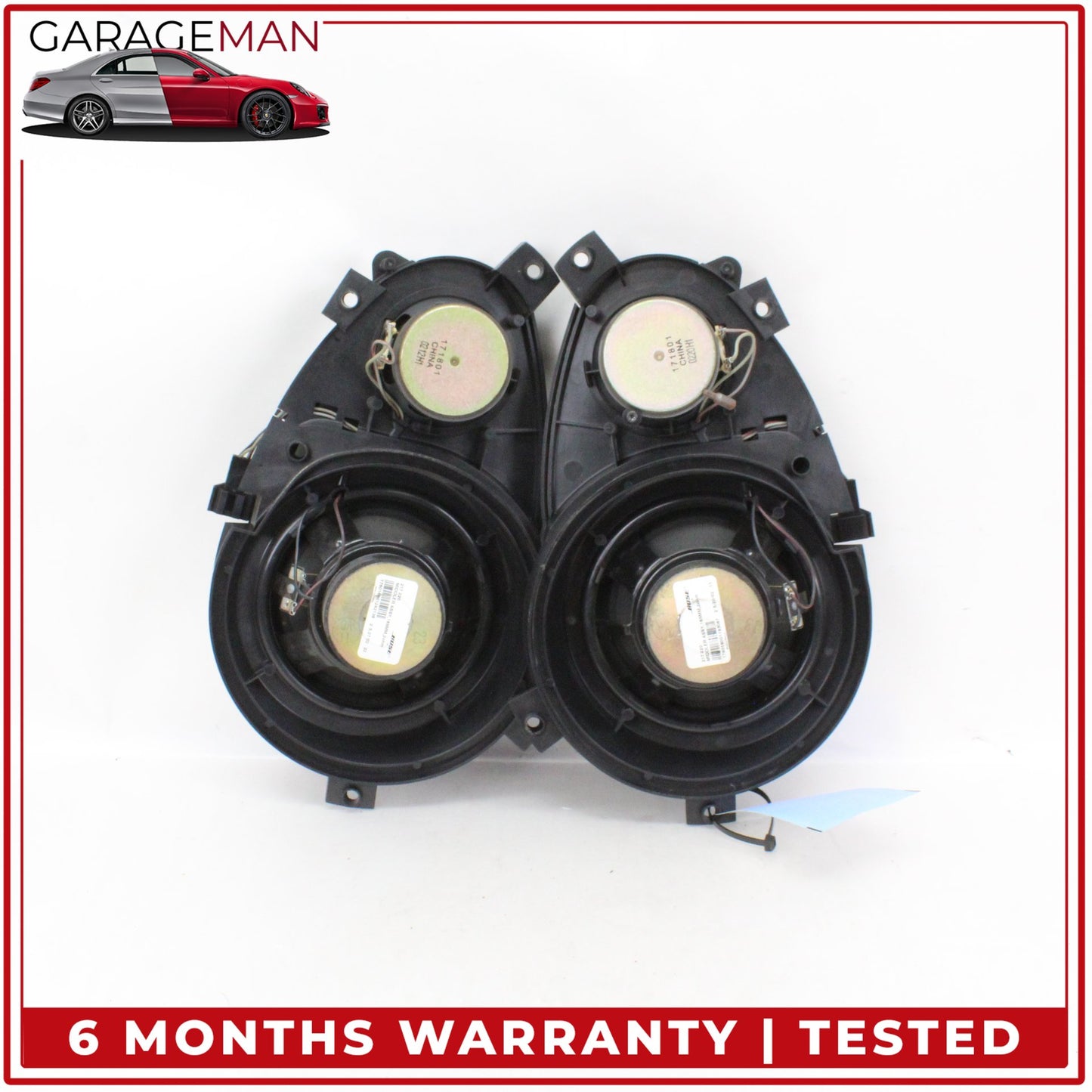 2003-2008 Mercedes R230 SL500 Front Left and Right Door Audio Speaker Set OEM