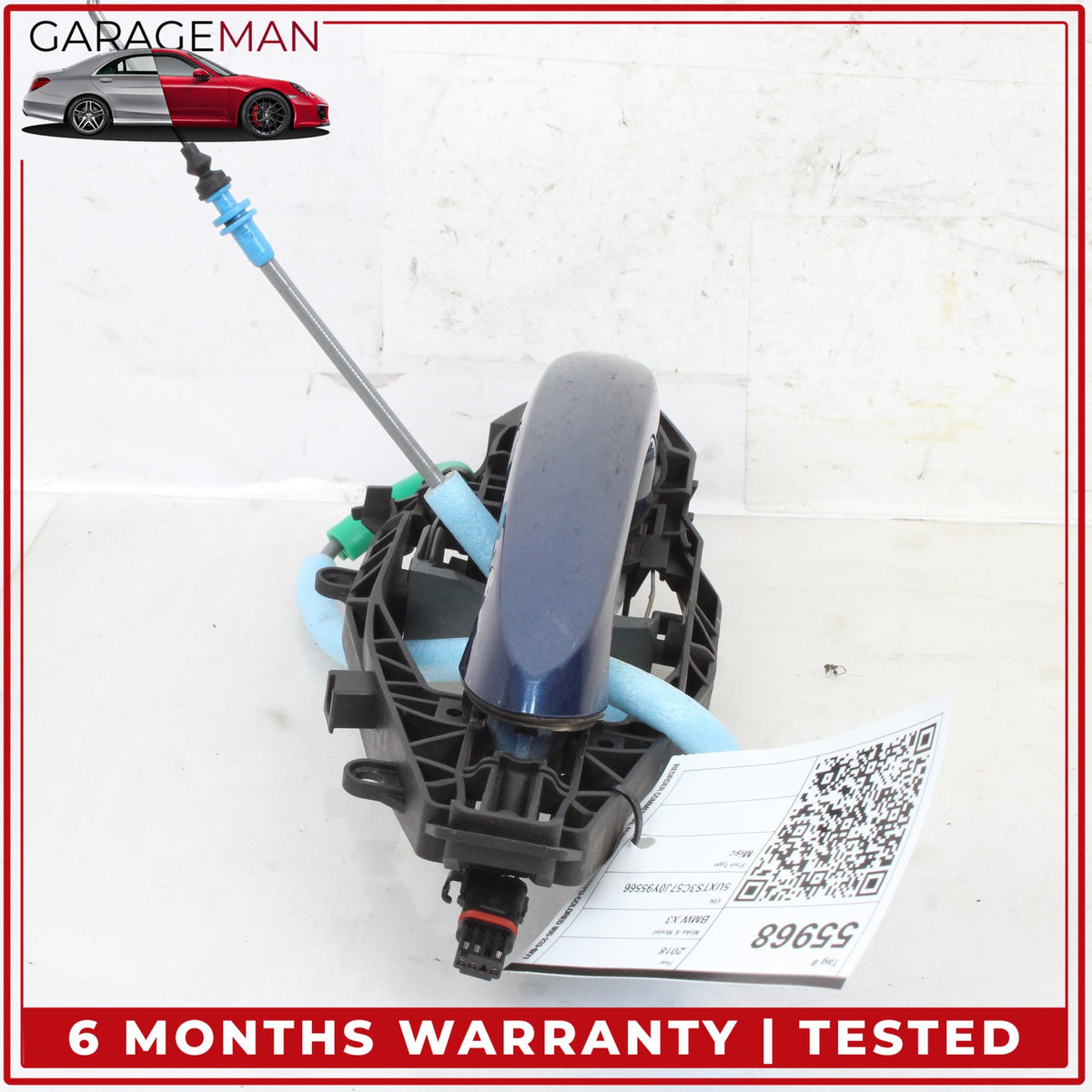 2017-2024 BMW X3 X4 M550i Rear Right Side Exterior Door Handle Blue Metallic OEM
