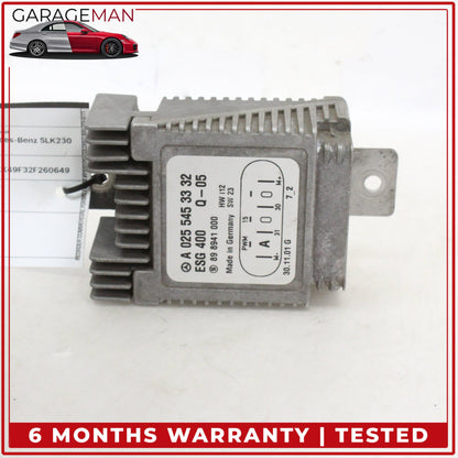 1997-2004 Mercedes-Benz SLK230 R170 Auxiliary Cooling Fan Control Module Unit 0255453332
