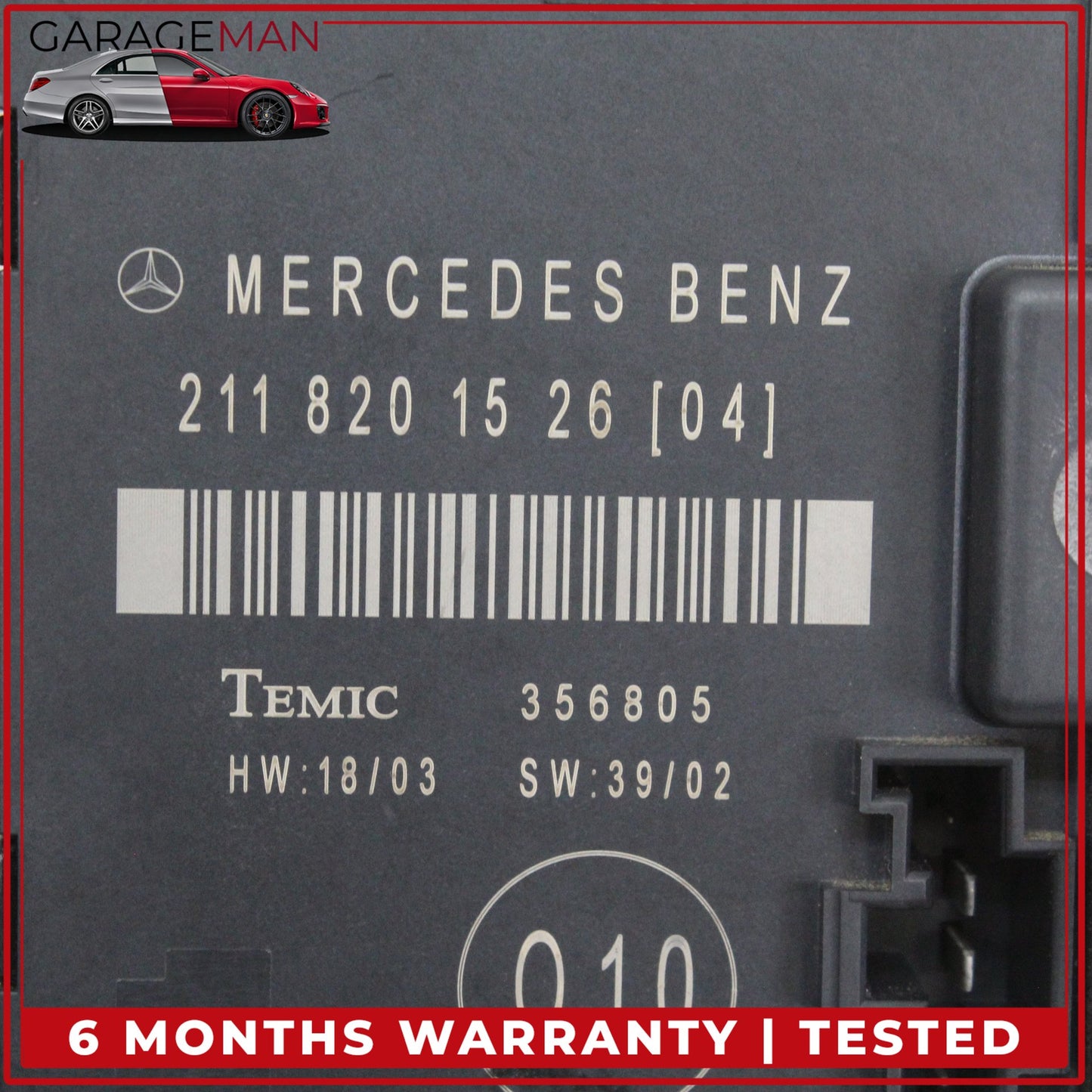 2003-2006 Mercedes-Benz E350 W211 Sedan Left Rear Door Control Module 2118201526 OEM