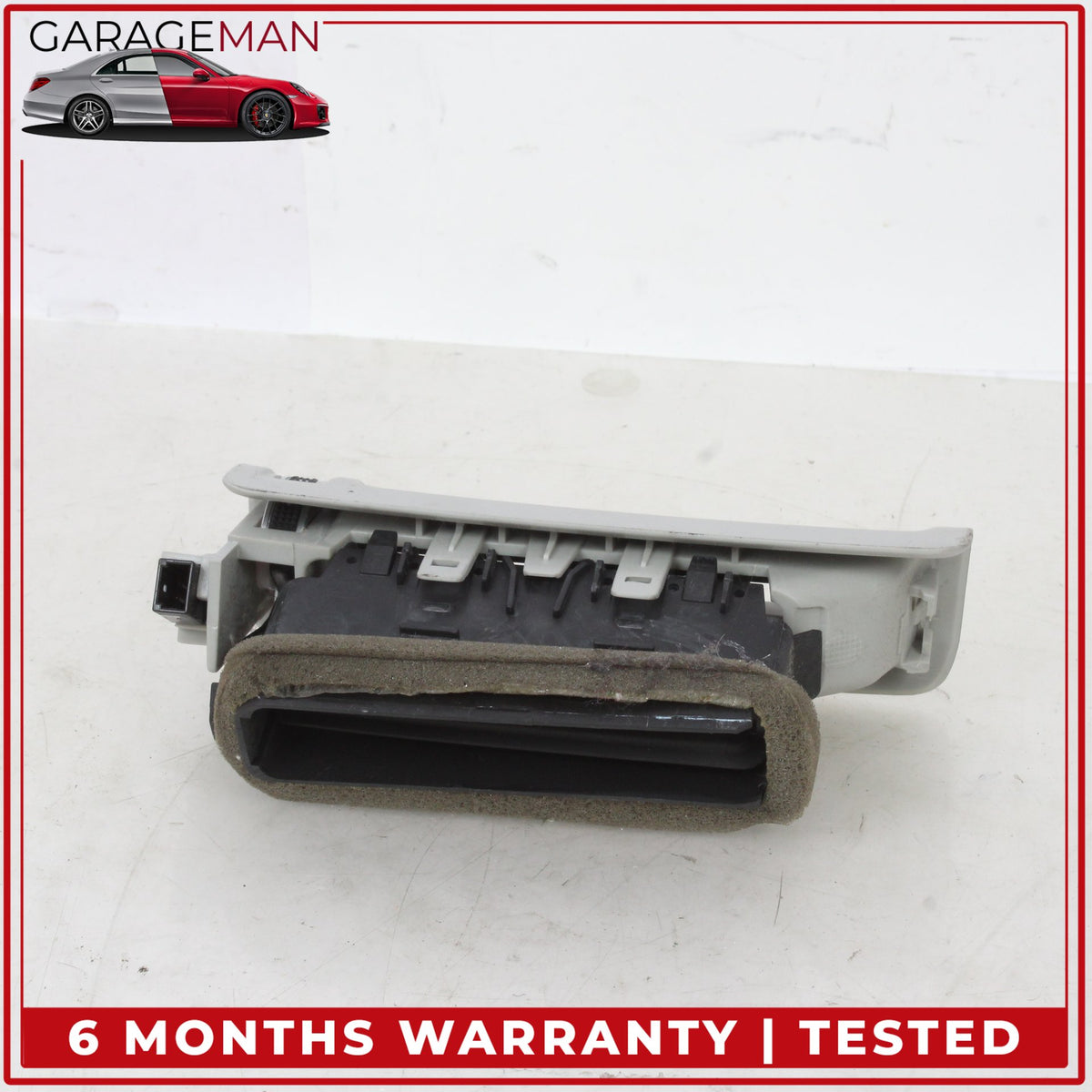 2011-2018 Audi A8 Rear Left and Right Side B Pillar AC A/C Air Vent Set Gray OEM