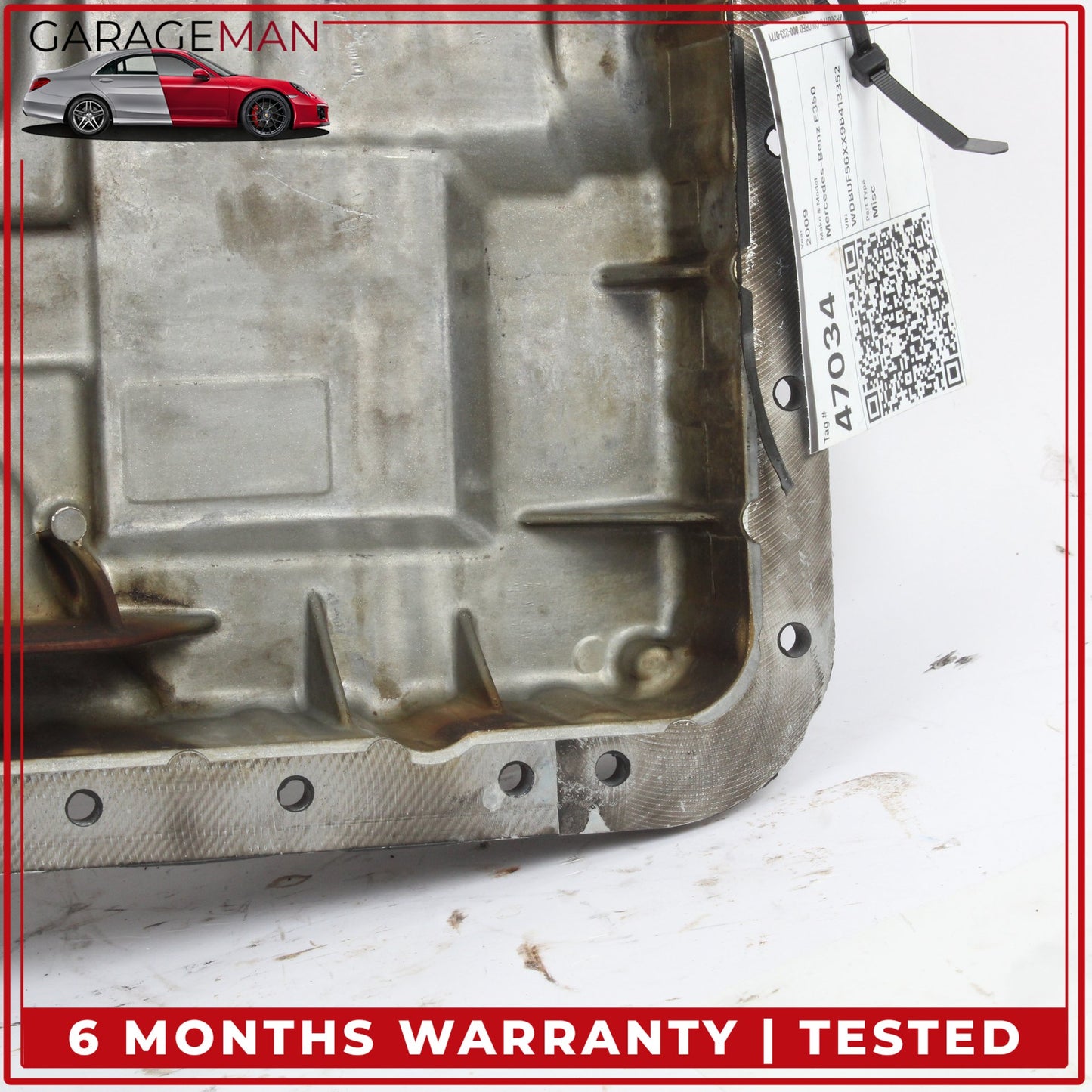 2005-2011 Mercedes W211 E350 Engine Upper Oil Sump Baffle Pan 2720142102 OEM