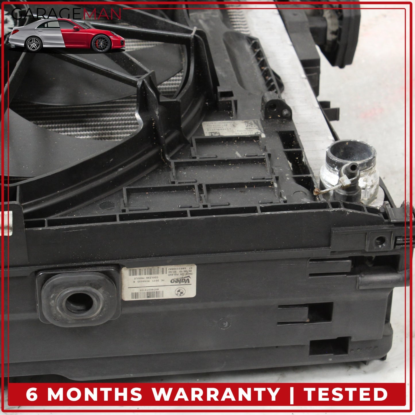 2011 BMW 528i F10 N52 Cooling Radiator w/ Fan Assembly 8669005