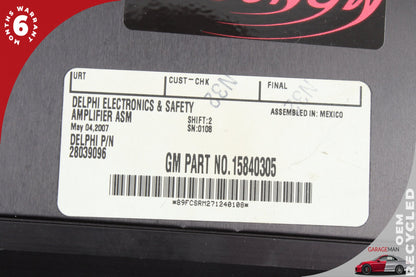 2006-2010 Pontiac Solstice Monsoon Radio Audio Power Amplifier 15840305 OEM