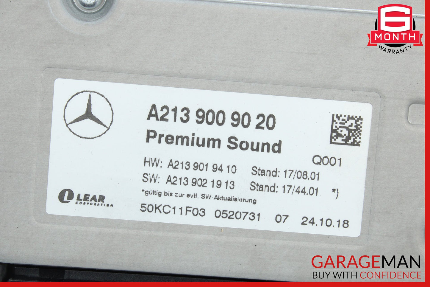 2019-2021 Mercedes-Benz E450 W213 Burmester ASK Sound Amplifier Assembly OEM