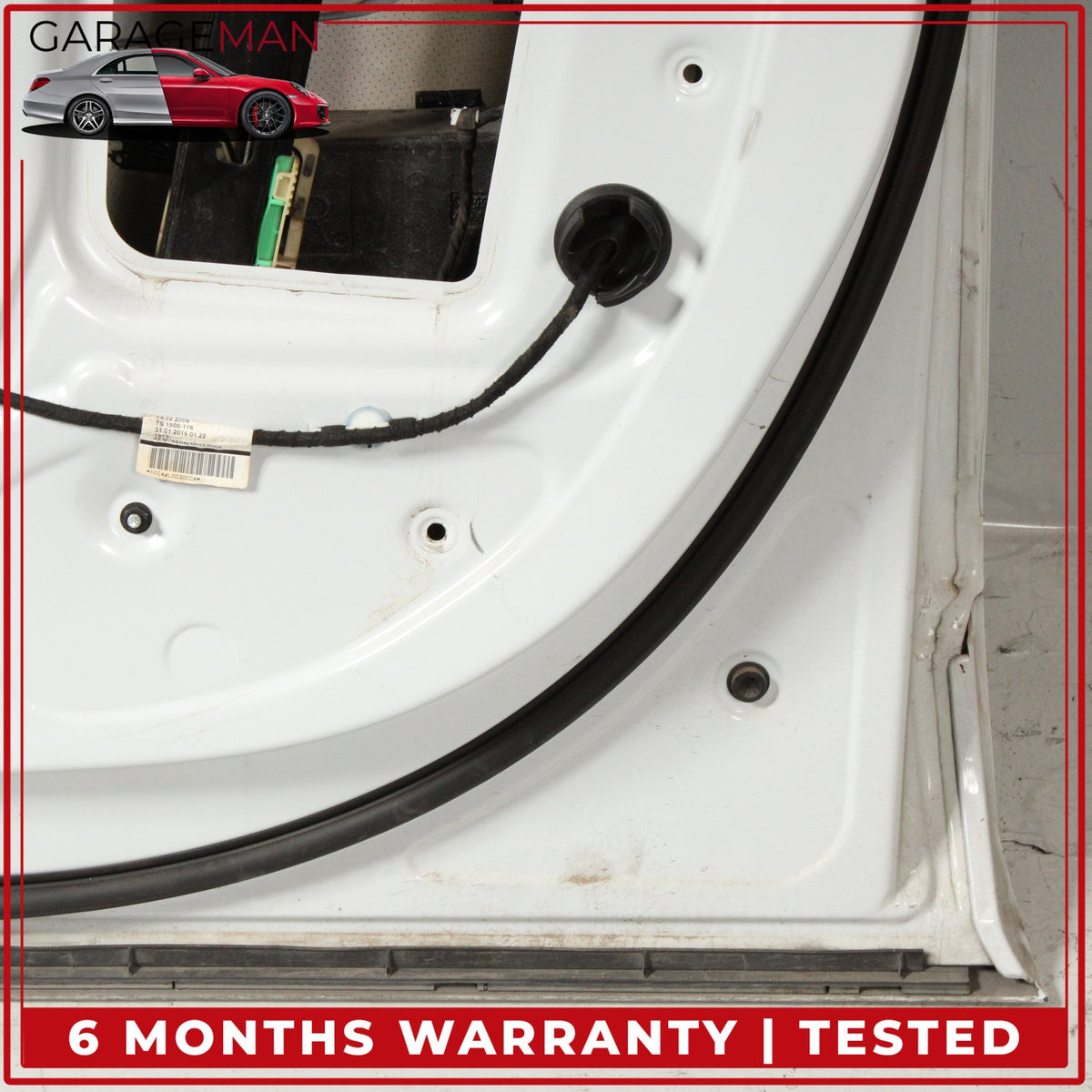 2007-2015 Audi Q7 Front Right Side Door Shell Glacier White Metallic OEM