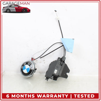 2004-2010 BMW 650i E64 Rear Trunk Lid Lock Actuator w/ Release Logo Handle OEM