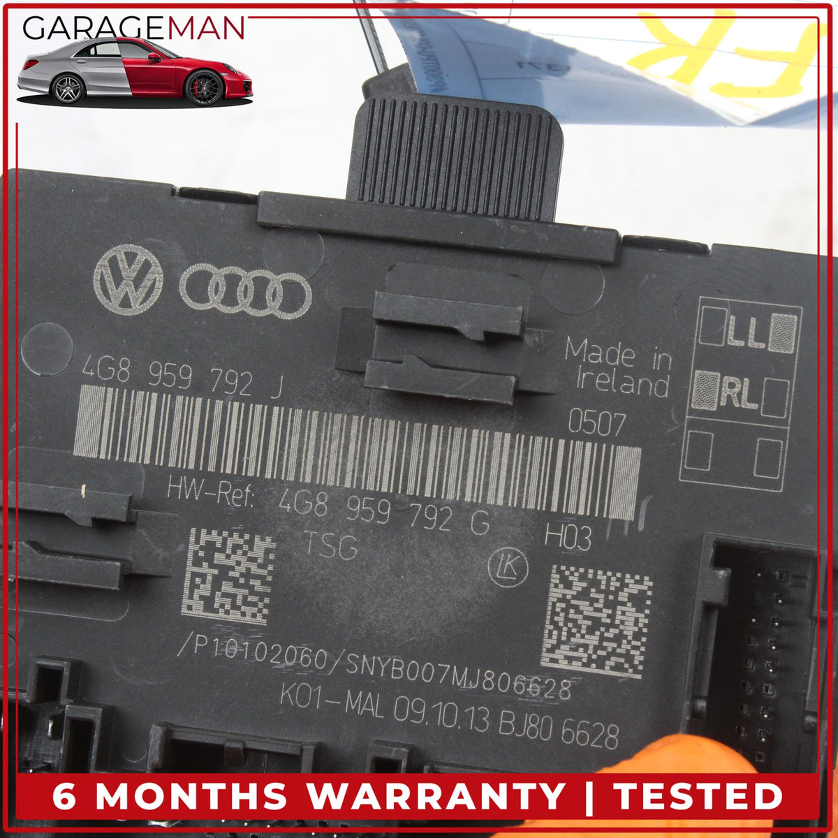 2012-2018 Audi A6 Front Right Passenger Side Door Control Module 4G8959792J OEM