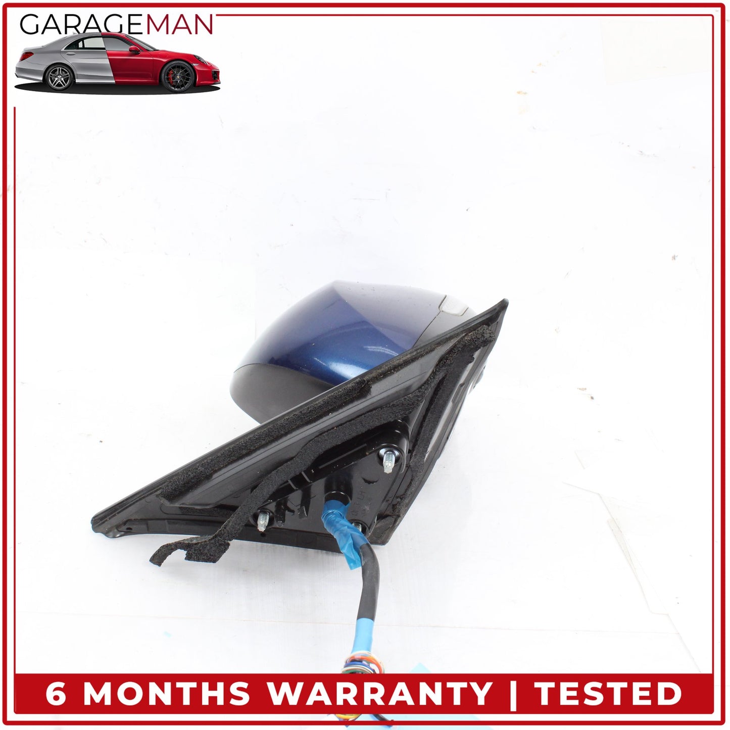 2014-2024 Infiniti Q50 V37 Front Left Door Rear View Mirror w/ Camera Blue OEM