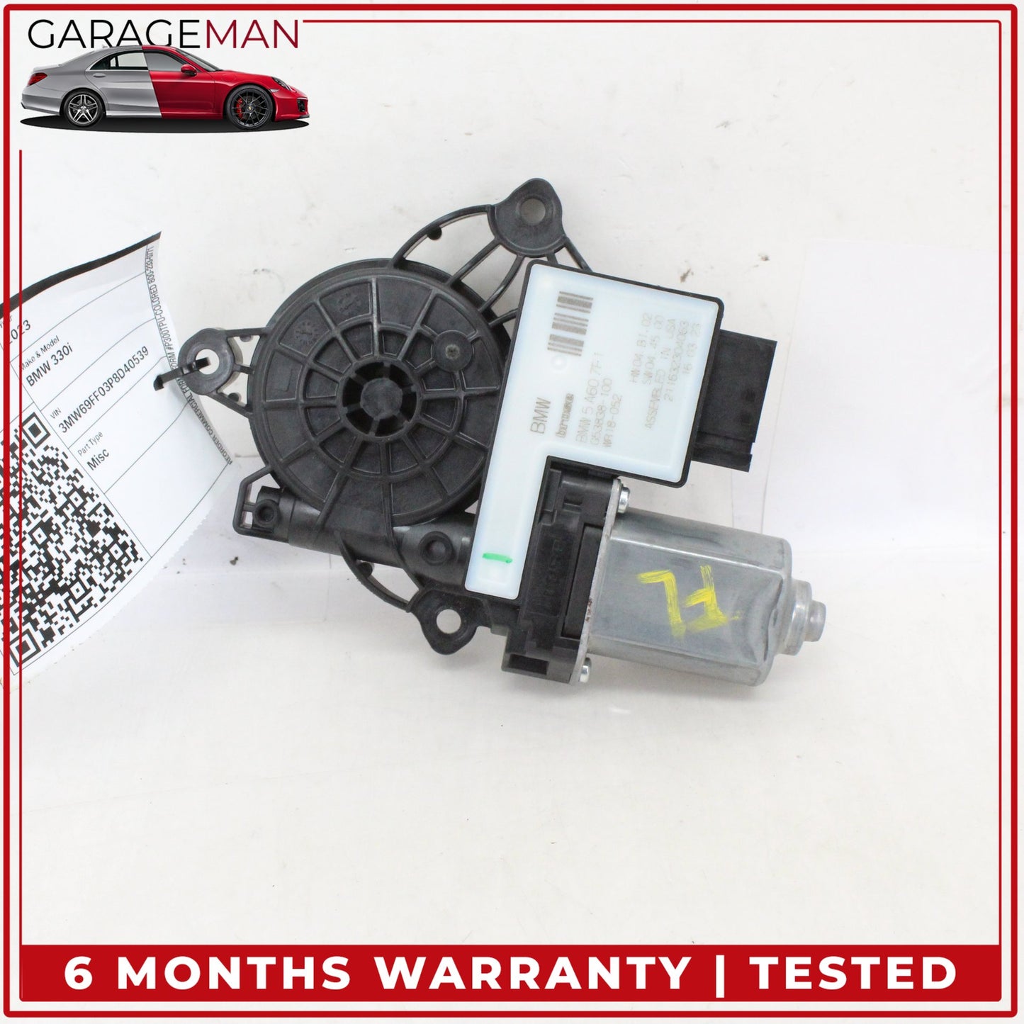 2019-2025 BMW 330i Front Left Driver Side Window Regulator Motor 5A607F1 OEM