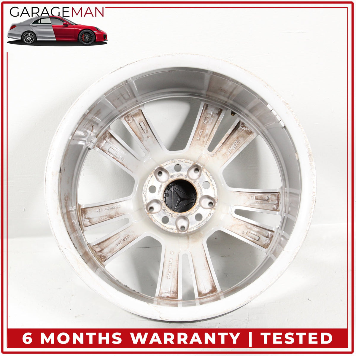 2014-2016 Mercedes W212 E350 Twin 5 Spoke Wheel Rim 8.5JX18H2ET48 2124015702 OEM