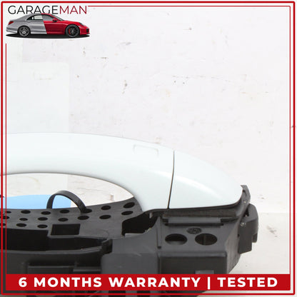 2011-2018 Audi A8 S8 Rear Left Exterior Door Handle Glacier White Metallic OEM