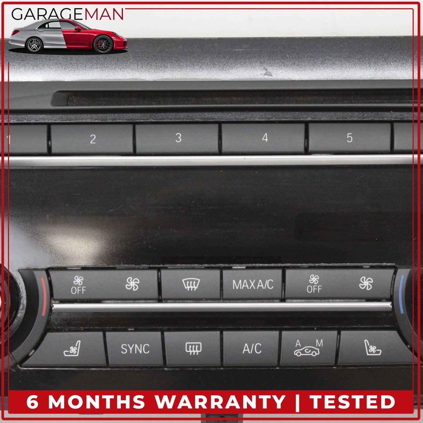 2012-2018 BMW 650i A/C AC Temperature Climate Control Panel w/ Radio Switch OEM
