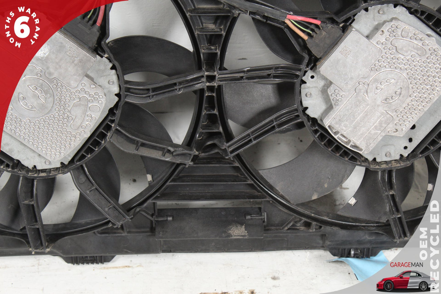 2012-2018 Audi A7 A6 Engine Radiator Cooling Fan Motor Assembly 4H0121003N OEM