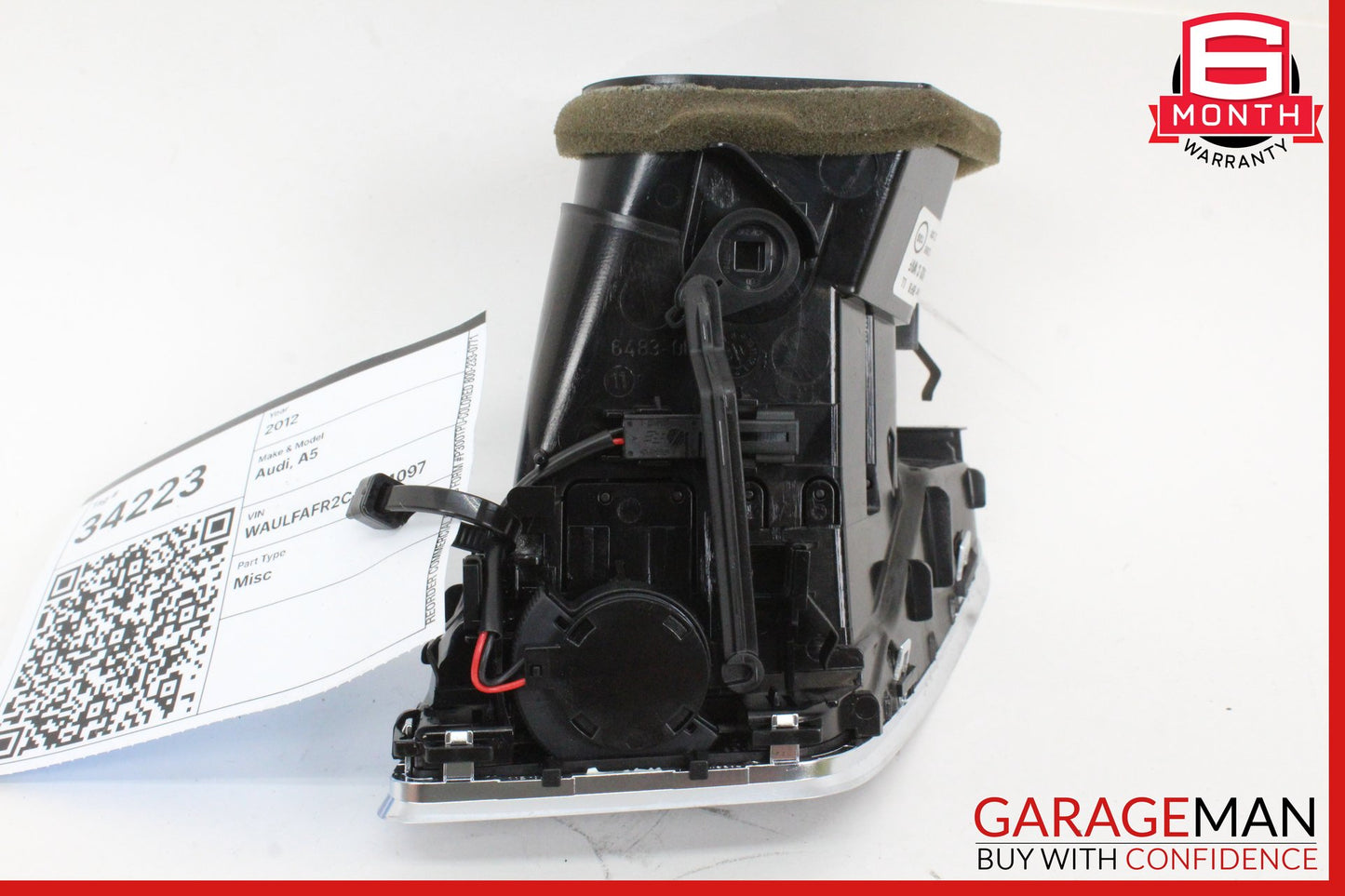 2008-2017 Audi A5 A4 S5 S4 Q5 Front Right Dash AC A/C Air Vent 8T1820902C OEM