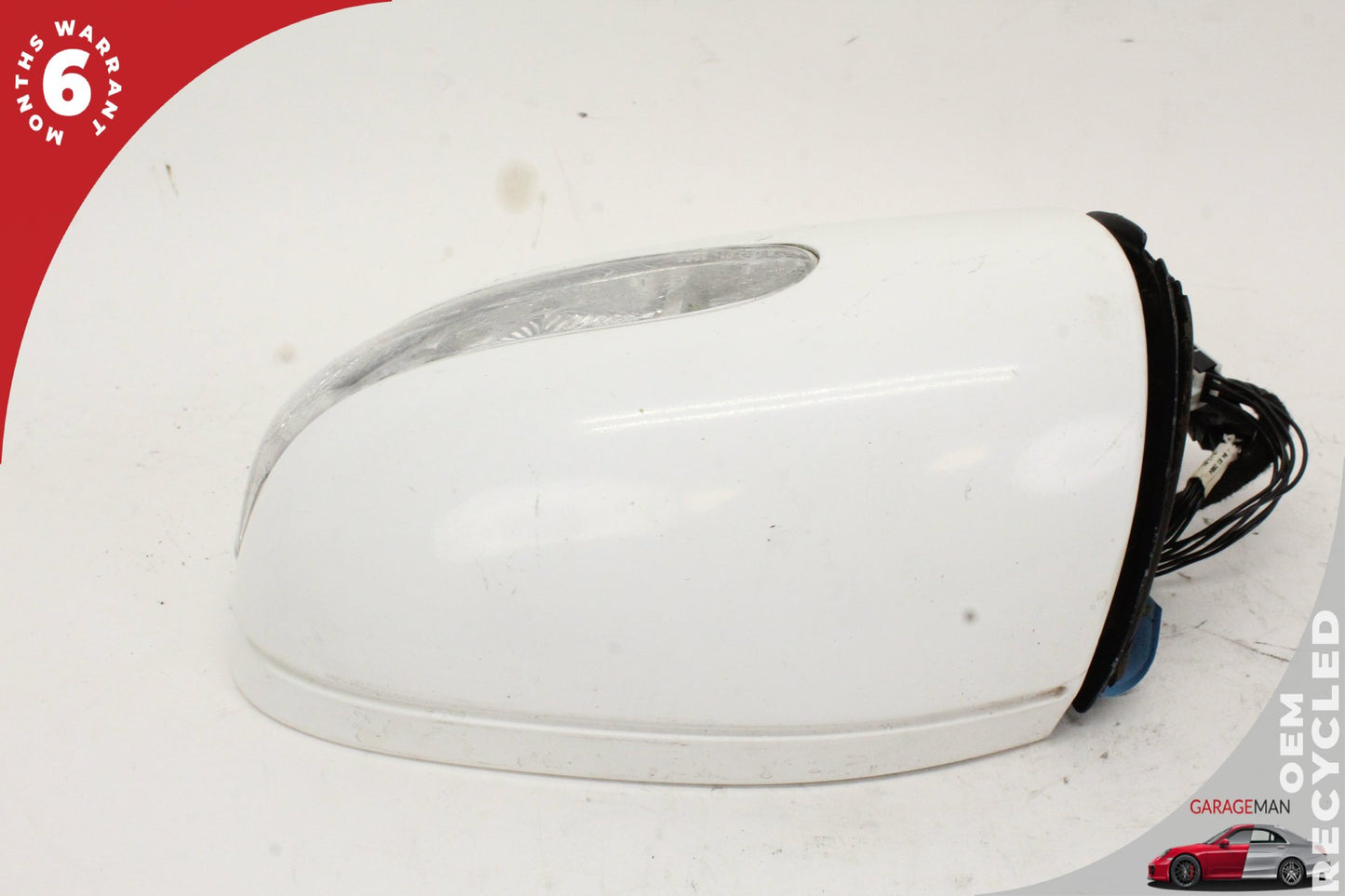 2003-2006 Mercedes W211 E500 Front Left Side Door Rear View Mirror White OEM