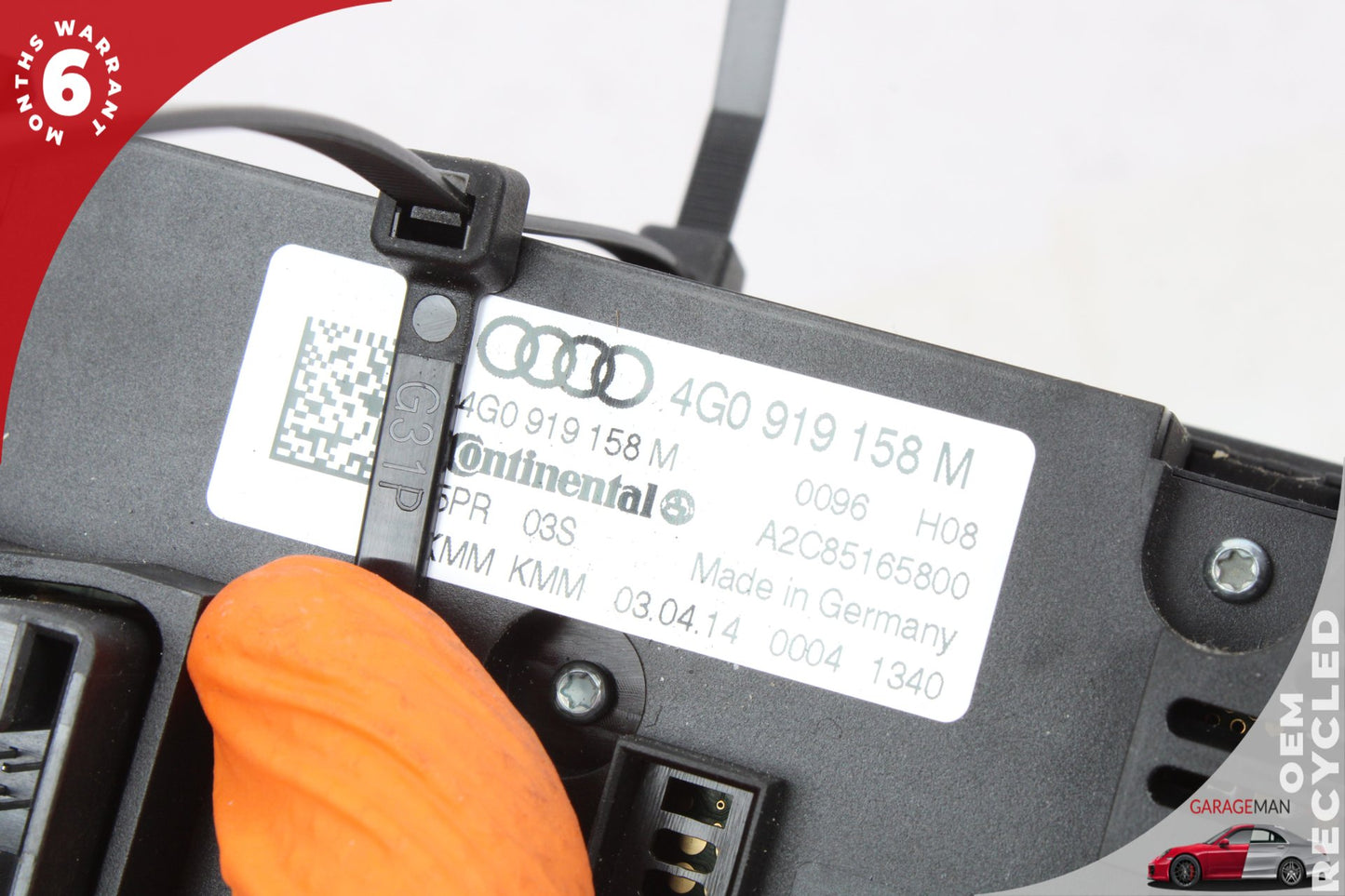 2012-2018 Audi A6 A7 Rear AC A/C Climate Control Switch Panel 4G0919158M OEM