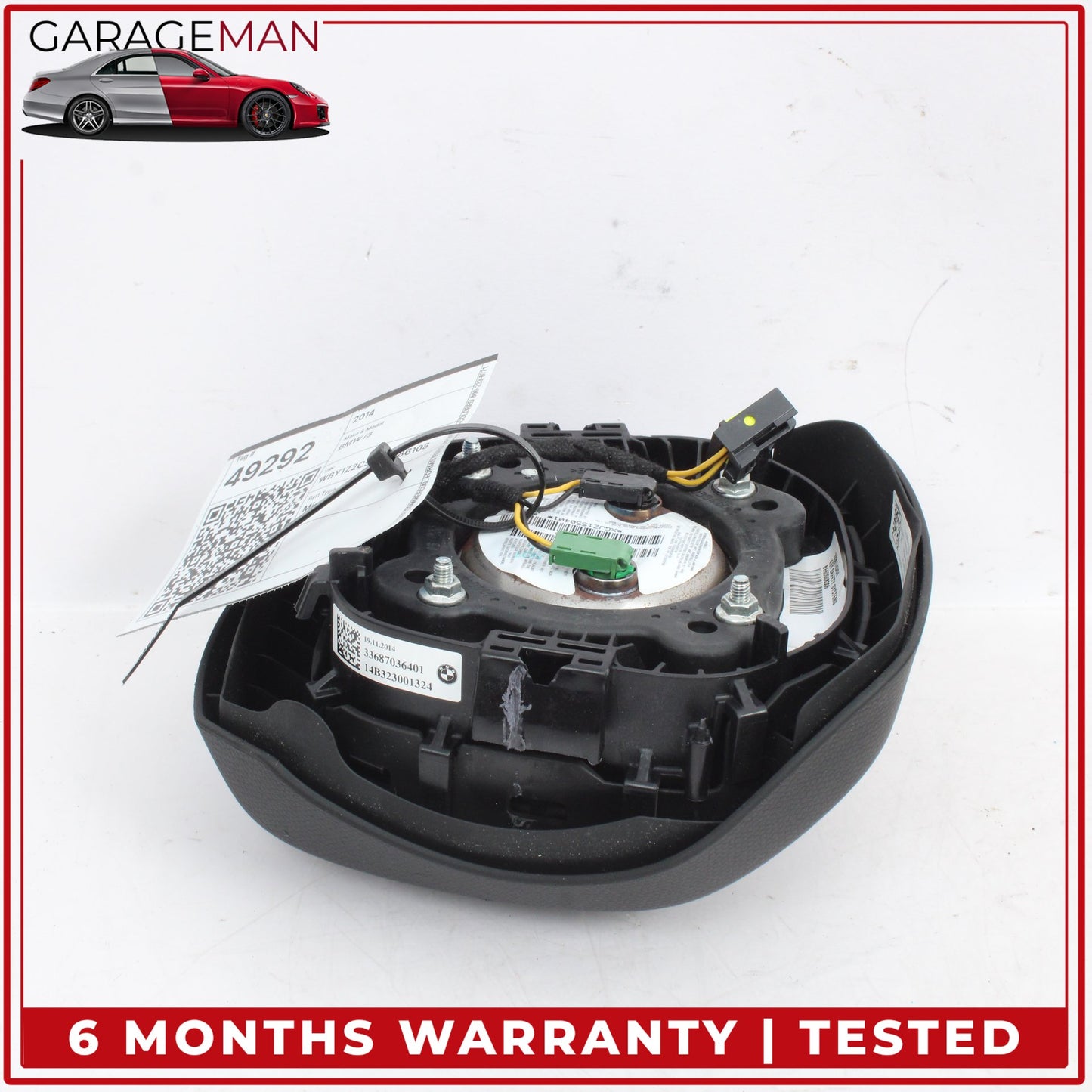 2014-2021 BMW i3 I01 Front Left Side Steering Wheel Airbag 33687036401 OEM