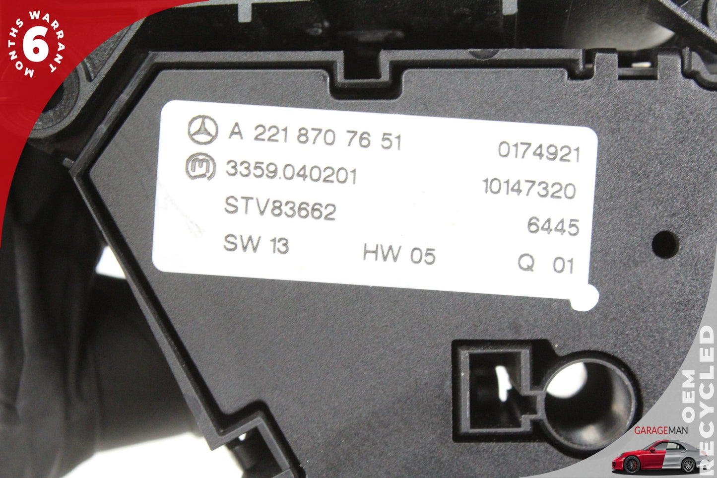 2007-2014 Mercedes W221 S550 Front Left Seat Control Switch 2218707651 OEM