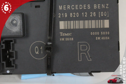 06-11 Mercedes-Benz CLS500 W219 Right Front Passenger Door Control Module 219820