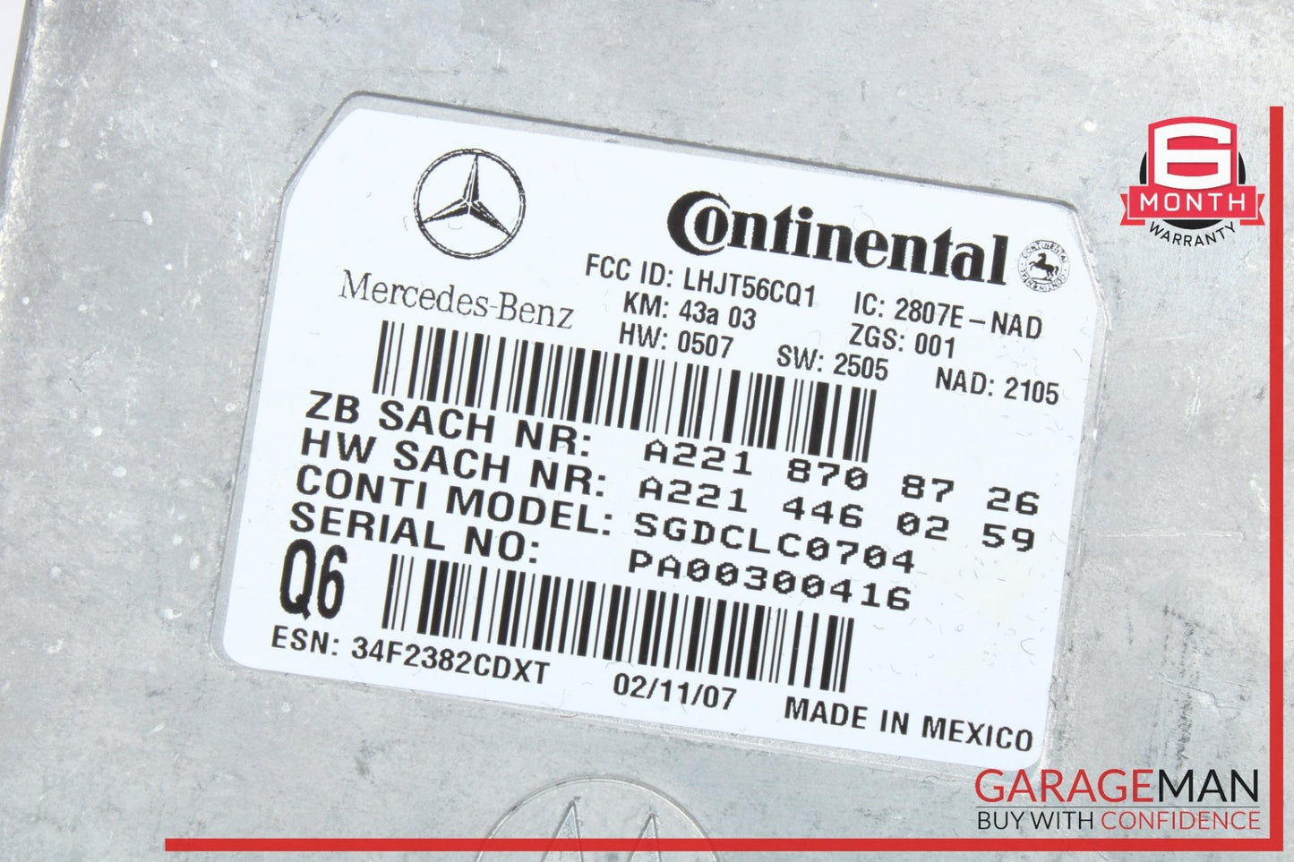 2007-2014 Mercedes S550 W221 Voice Communication Control Module 2218708726