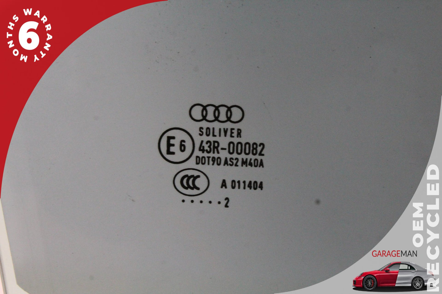 2008-2017 Audi A5 8T Front Right Side Door Window Glass 8T0845202D OEM