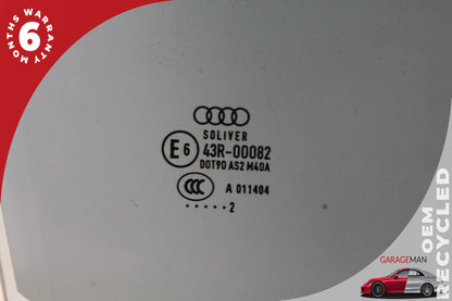 2008-2017 Audi A5 8T Front Right Side Door Window Glass 8T0845202D OEM