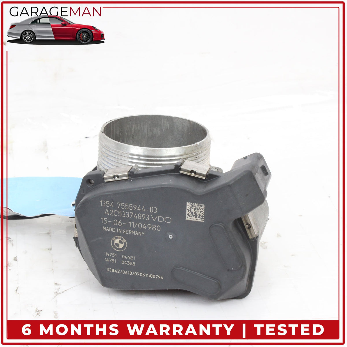 2008-2019 BMW 650i 550i 4.4L V8 N63 Engine Throttle Valve Body 7555944 OEM
