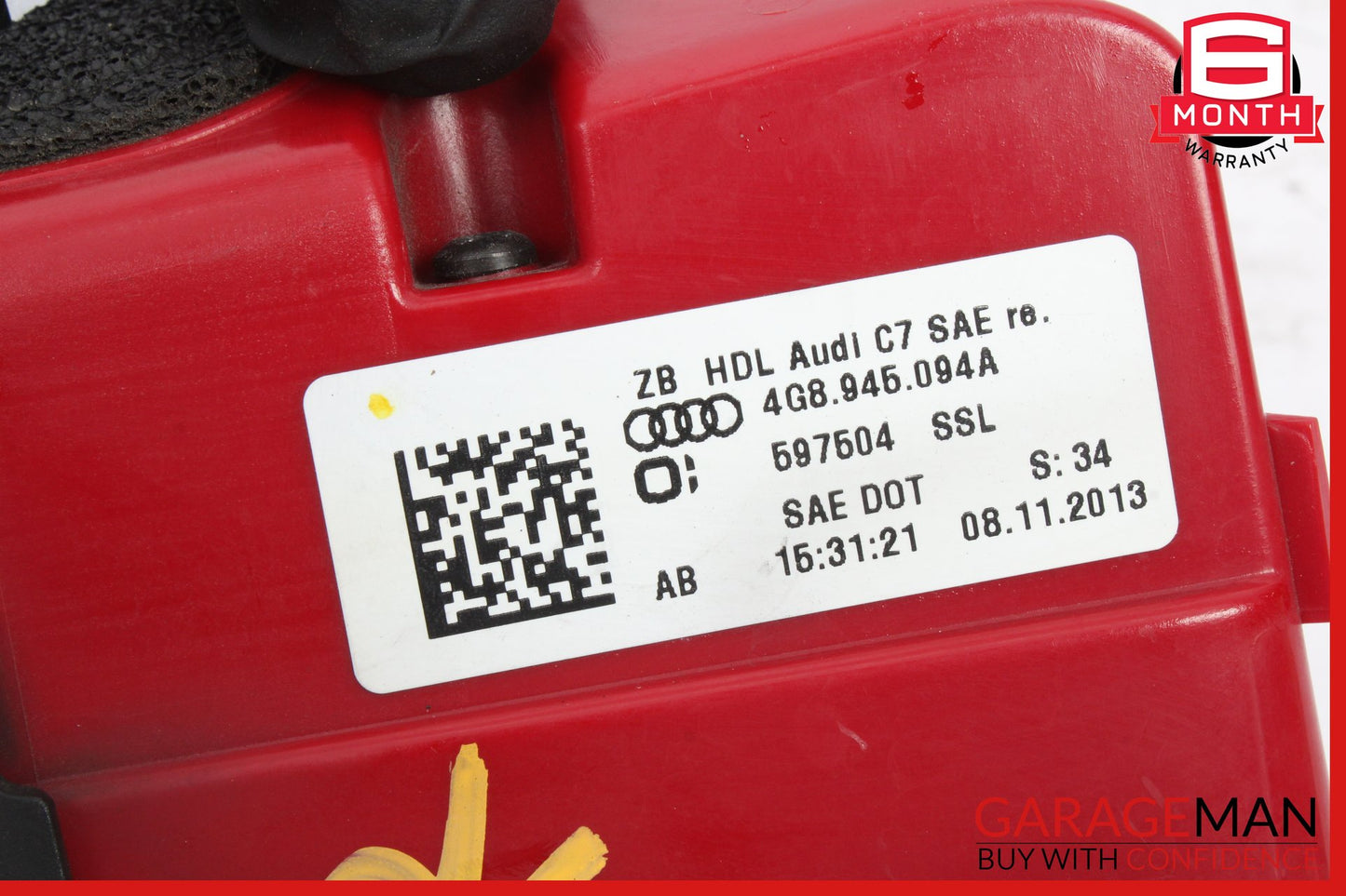 2012-2015 Audi S7 A7 Rear Right Side Inner Tail Light Lamp LED 4G8945094A OEM