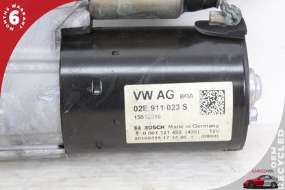 2011-2018 Audi A3 S3 TT TTS Quattro 12V Engine Starter Motor Bosch 02E911023S