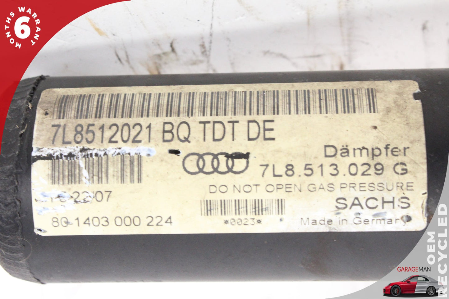 2007-2015 Audi Q7 Rear Left & Right Shock Strut Spring Assembly 7L8513029K OEM