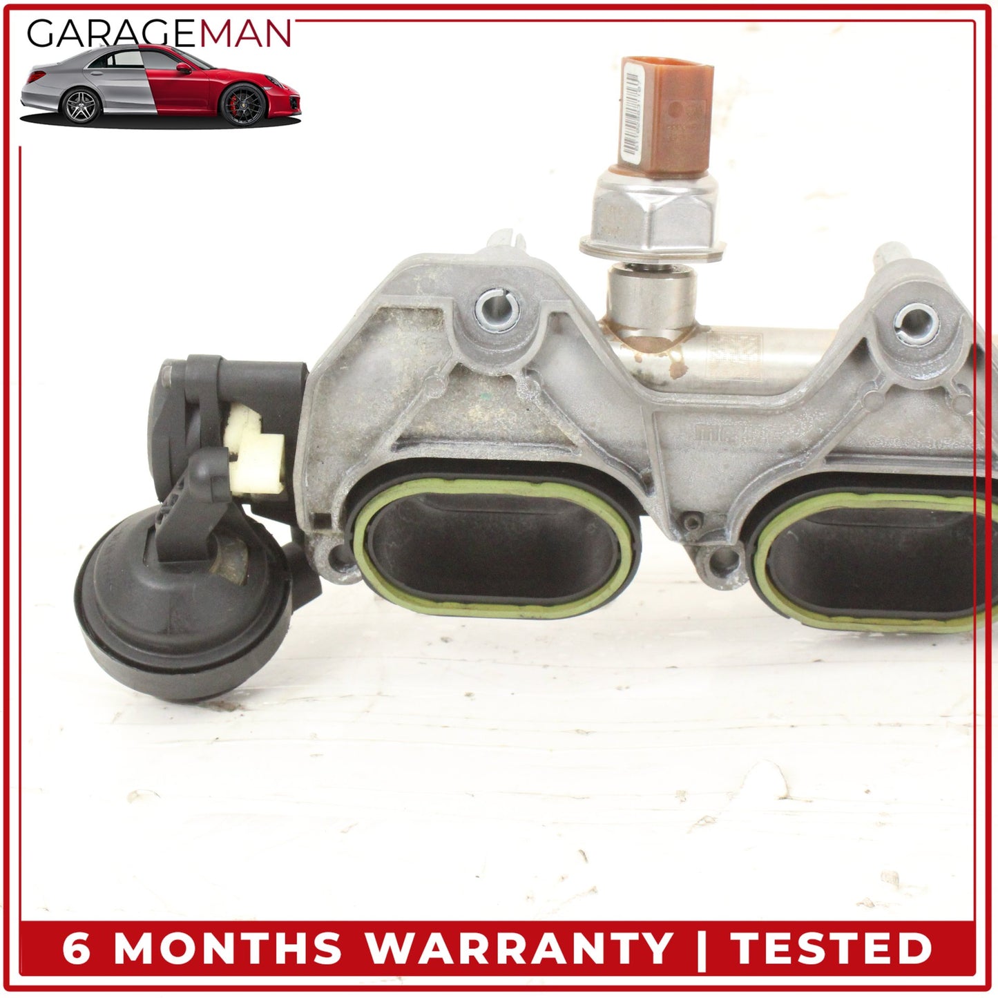 2011-2018 Porsche Cayenne 958 Audi Q7 Left Lower Intake Manifold w/ Bracket OEM