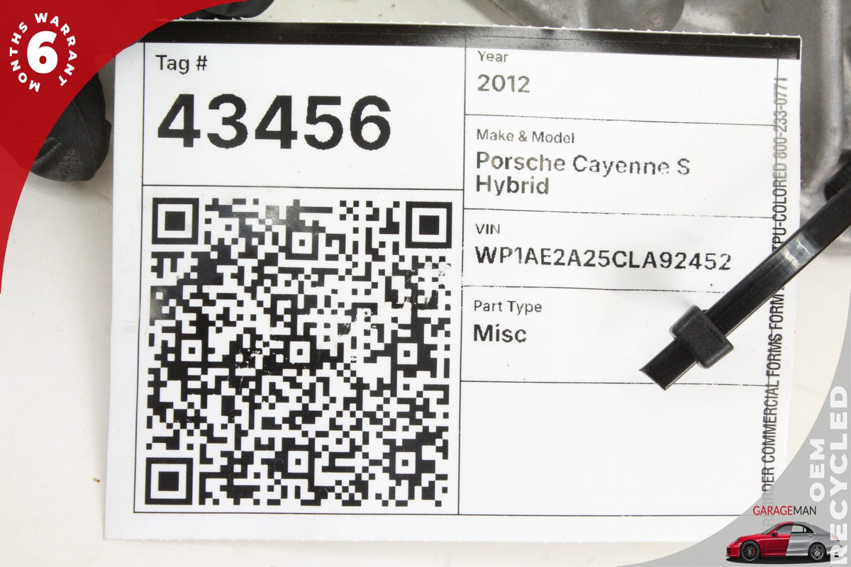 2012 Porsche Cayenne 92A SUV Upper Engine Oil Pan 06E103603AL
