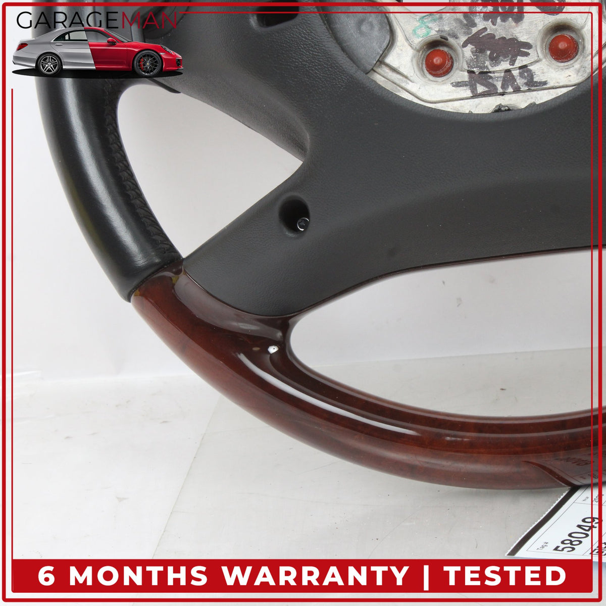 2010-2014 Mercedes W216 CL550 Steering Wheel w/ Paddle Shifters Wood OEM