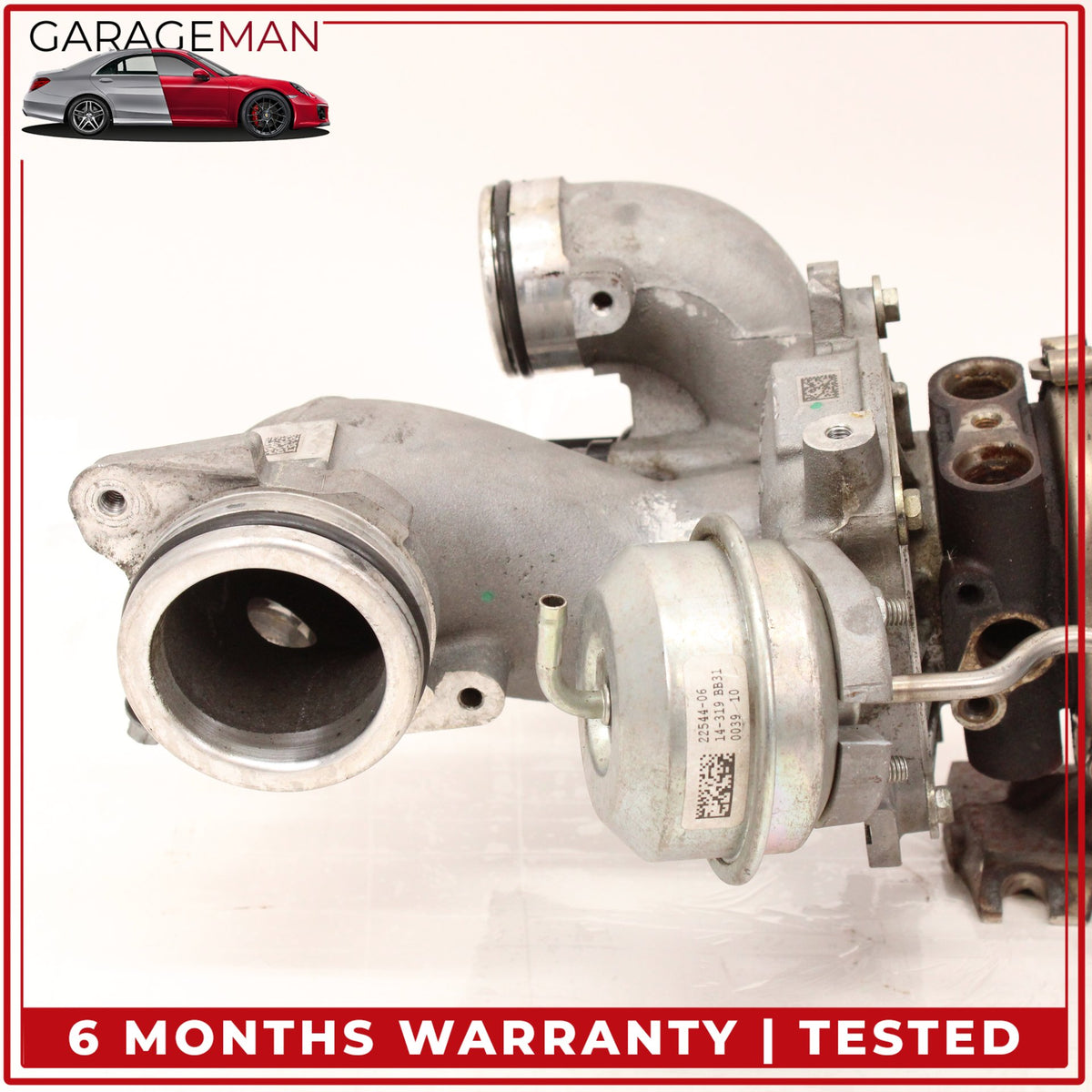 2014-2020 Mercedes W212 E400 M276 Right Turbocharger Turbo Charger Manifold OEM