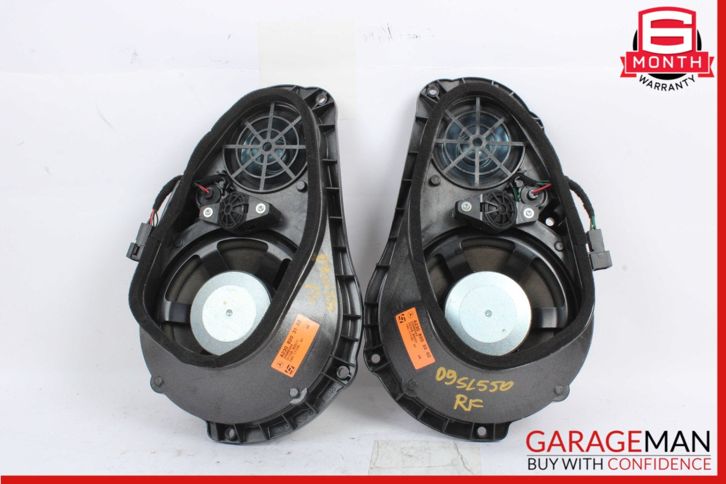 2009-2012 Mercedes-Benz SL550 R230 Audio Speaker Set of 2 Pc 2308203102 OEM