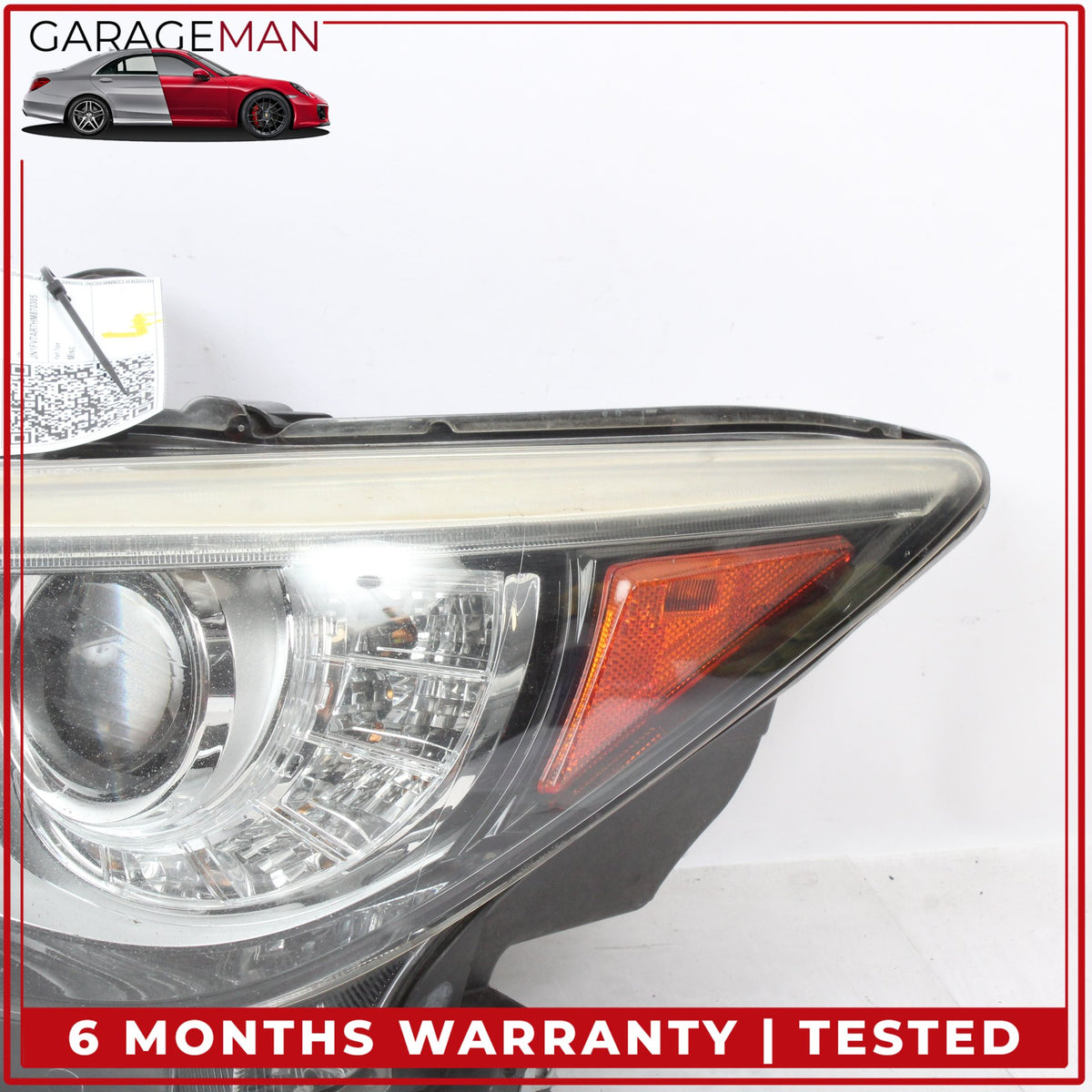 2015-2018 Infiniti Q50 V37 Front Left Side LED Head Light Lamp 260604HB0B OEM