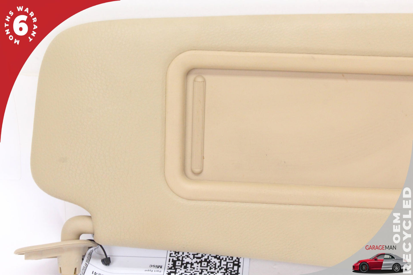 2013-2015 BMW X1 E84 Front Right Passenger Side Sun Visor Beige w/ Mirror OEM