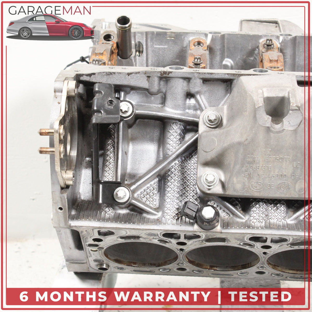 2008-2014 BMW 650i 550i 750i X5 X6 4.4L V8 N63 Engine Motor Block OEM 76K