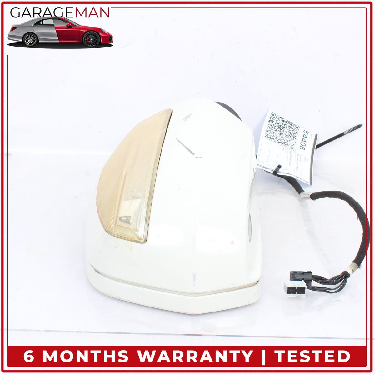 2009-2012 Mercedes W164 ML350 Right Side Door Rear View Mirror Calcite White OEM