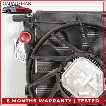 2017-2024 Audi Q7 Engine Cooling Radiator Dual Fan Motor Assembly 8W0121003D OEM