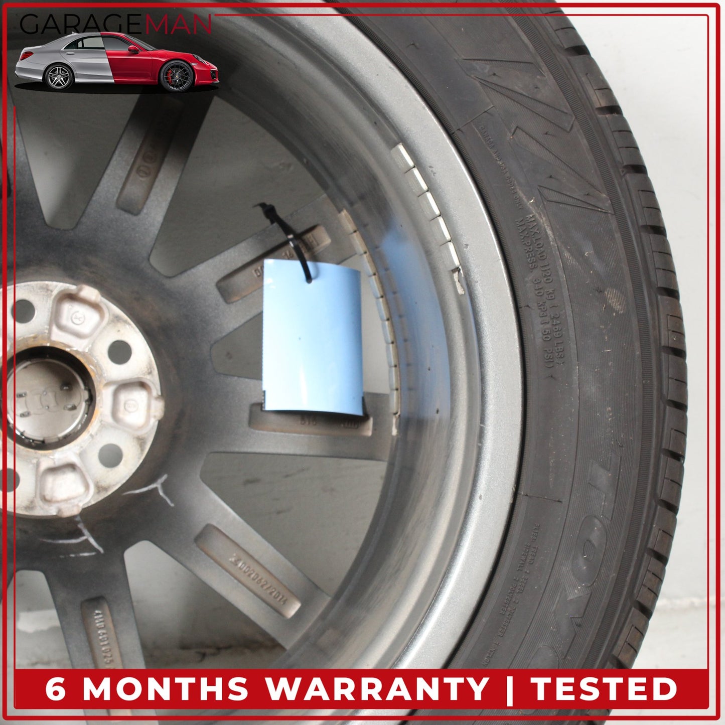 2017-2025 Audi Q7 SQ7 10 Spoke Wheel Rim w/ Tire 9JX20H2 ET33 4M0601025AD OEM