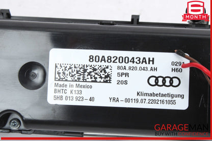 2018-2025 Audi Q5 AC Temperature Climate Control Panel 80A820043AH Genuine