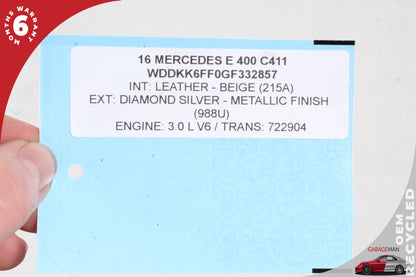 2010-2017 Mercedes W207 E400 Front Left or Right Side Top Upper Seat Cushion OEM