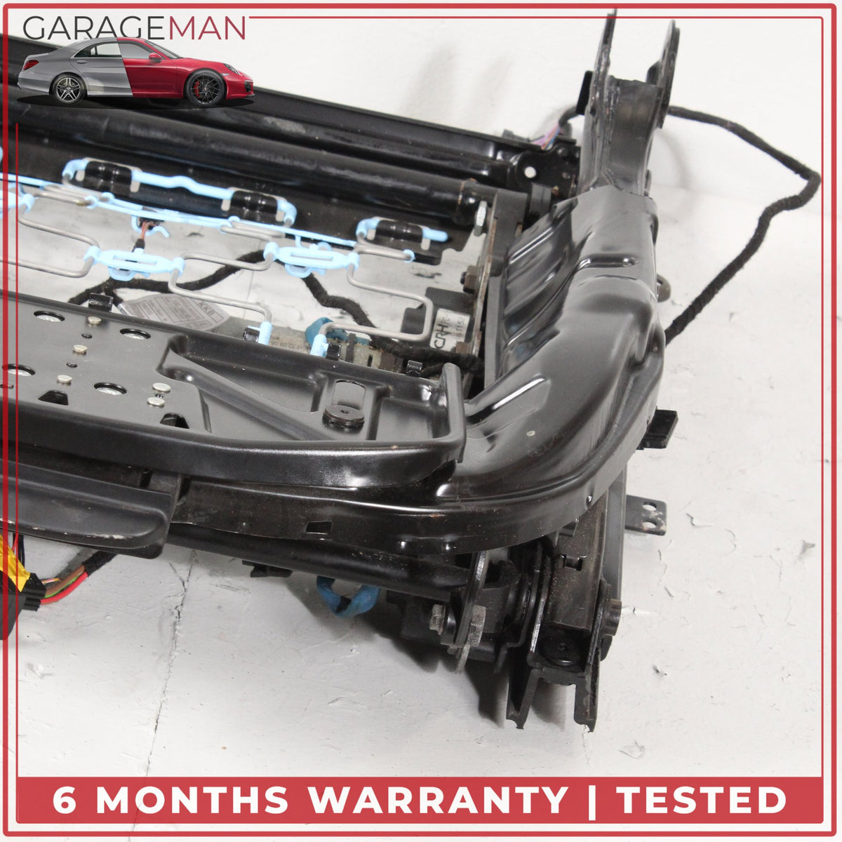 2004-2010 BMW 650i E64 Front Left Sport Seat Track Rail Frame 7112671 OEM