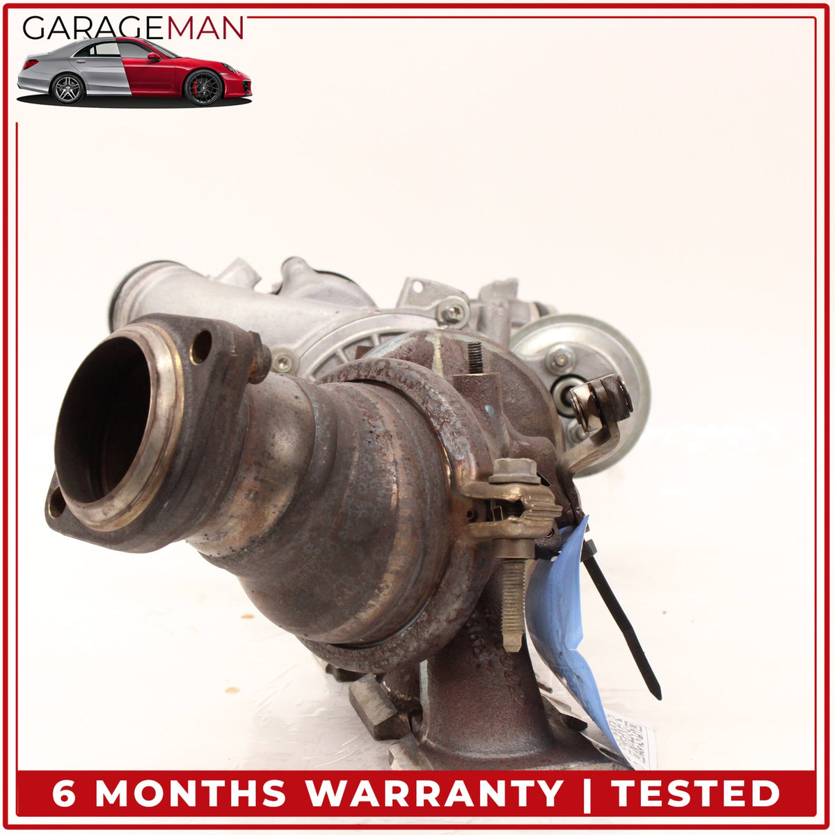 2014-2020 Mercedes W212 E400 M276 Left Turbocharger Turbo Charger Manifold OEM