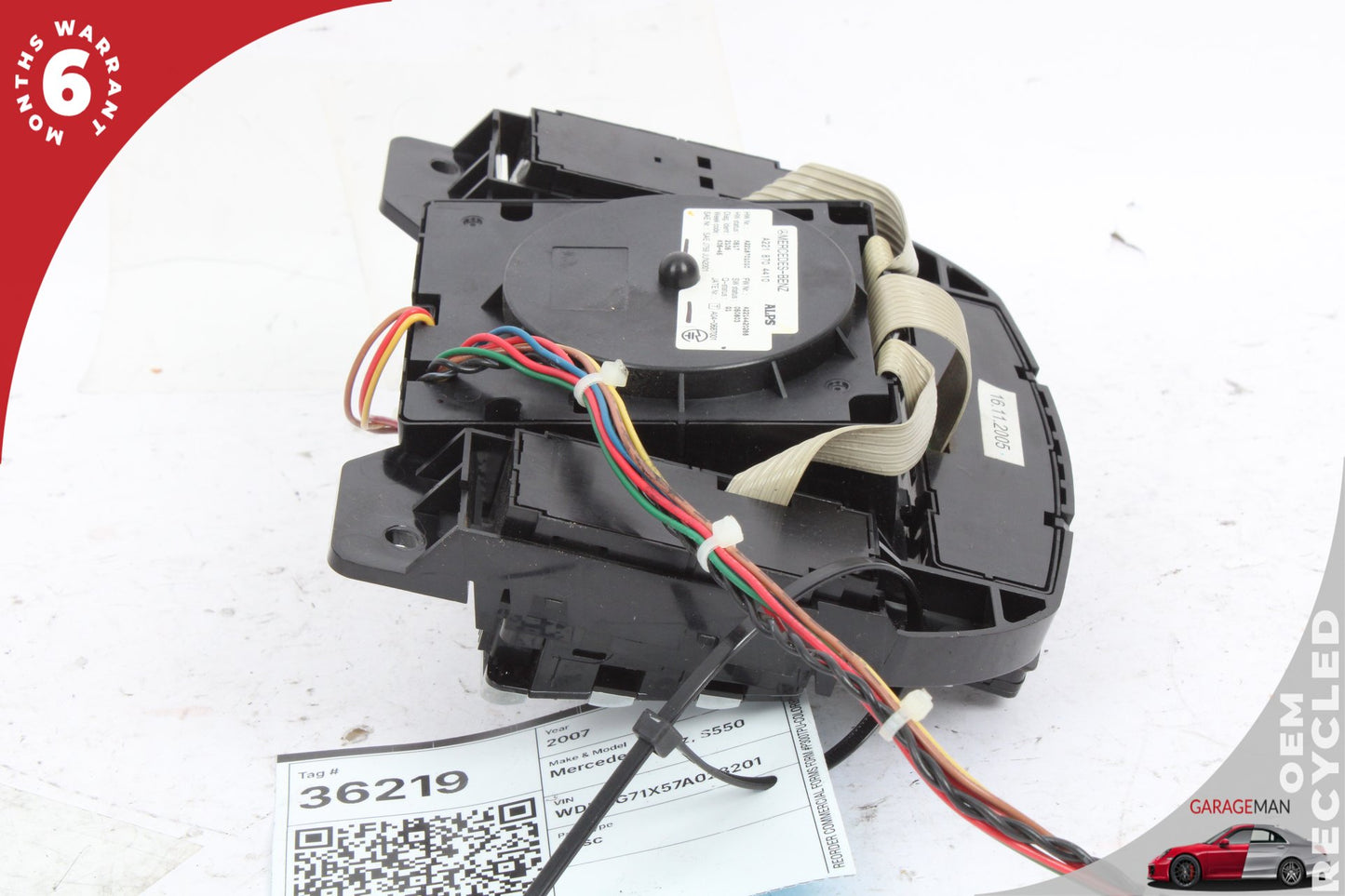 07-09 Mercedes-Benz S550 W221 Center Console Multi Function Switch 2218706351