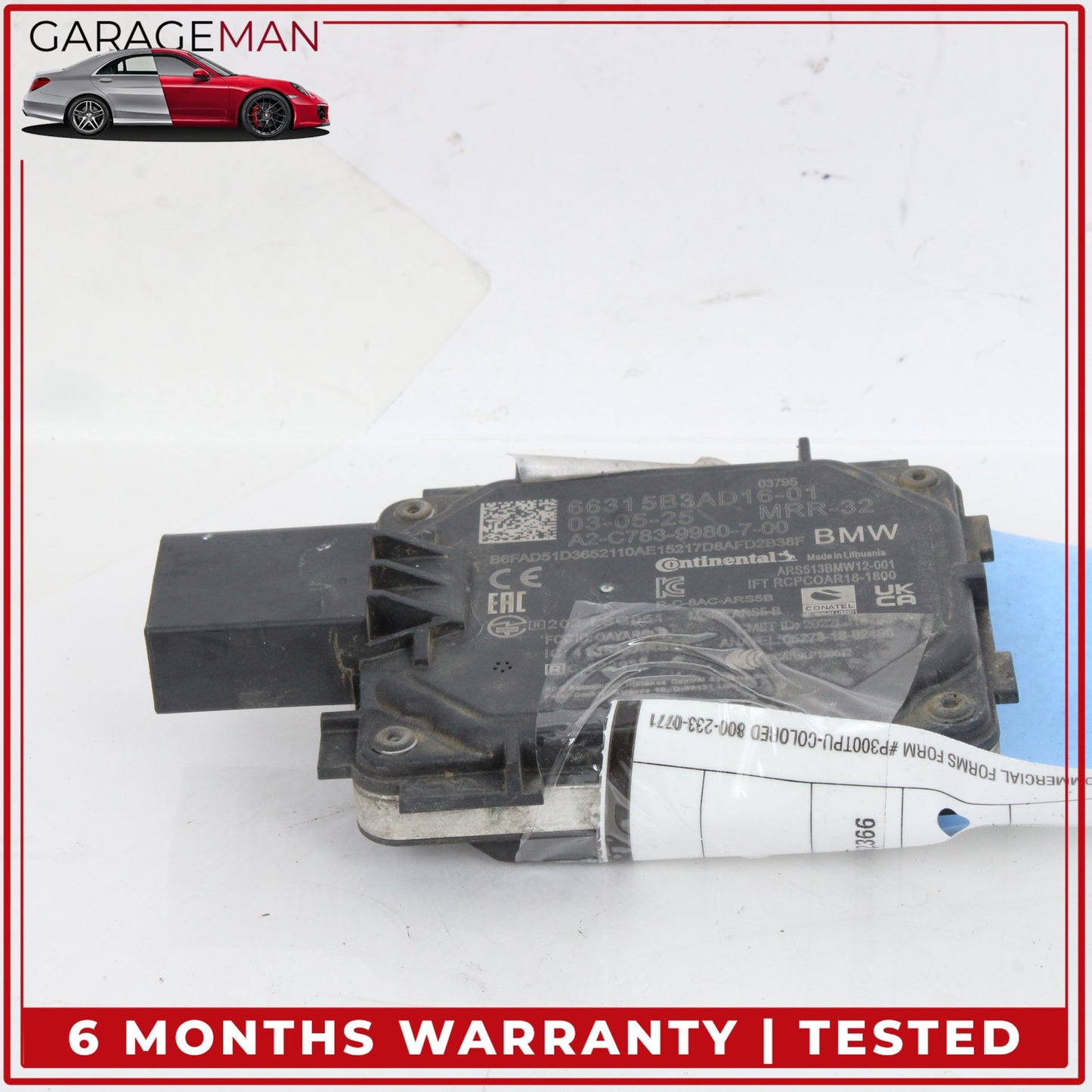 2022-2025 BMW X2 U10 SUV Cruise Control Distance Sensor Module 66315B3AD16 OEM